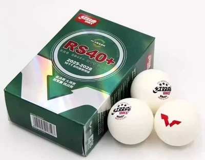 М'ячі для настільного тенісу DHS RS40+ 3* WTT 2025 (6 шт.)