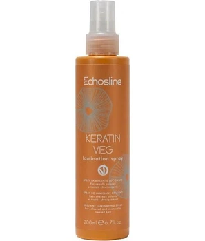 Спрей для ламінування волосся з кератином Echosline Keratin Veg 200 мл