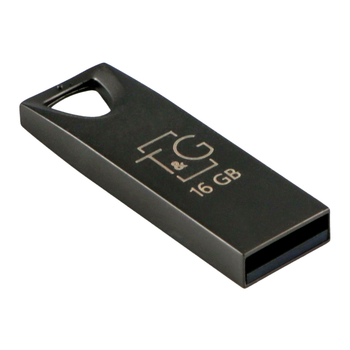 USB флешка 16GB USB-A 2.0 металл черный для хранения данных модель Metal 117