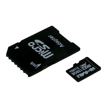 Карта памяти Hi-Rali MicroSDXC 128Гб UHS-3 10 Class с адаптером черный для камер и устройств хранения