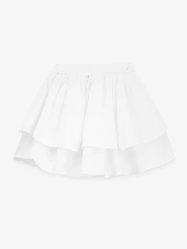 Юбка однотонная для девочки Aura Style 5016 140 см Белый shop (2000999566745)