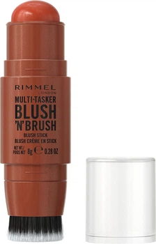 Рум'яна-стік Rimmel The Multi Tasker з пензлем 300 Nearly Suede 8 г (3616307087872)