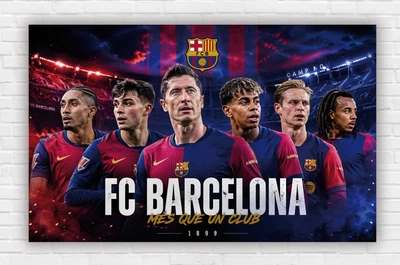 Бумажный плакат. "Барселона. FC Barcelona", 110х75 см