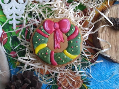 Пряник имбирный медовый с корицей новогодний Венчик