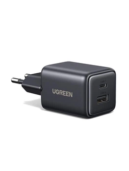 Мережевий зарядний пристрій UGREEN X514 USB-C/USB-A 20W QC3.0 PD3.0 GaN Fast Charger Black (65737)