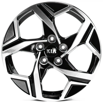 Литі диски Replica Kia (KI18007) R18 W7.5 PCD5x114.3 ET51 DIA67.1 (gloss black machined face)