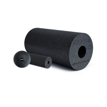 Набір для відновлення та легкості в ногах BLACKROLL® LEG RECOVERY SET (масажний міні рол MINI, м'яч BALL 8 см, рол STANDARD black)