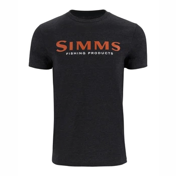 Футболка Simms Logo T-Shirt Dark Gunmetal Heather M