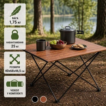 Стол туристический складной Ranger Compact Hike 209 68х46х56 см — компактный, для кемпинга и пикника RA1117