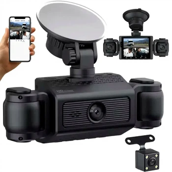 Автомобильный видеорегистратор на 3 камеры Full HD Wi Fi с экраном 3 дюйма модель TS-5561 цвет черный