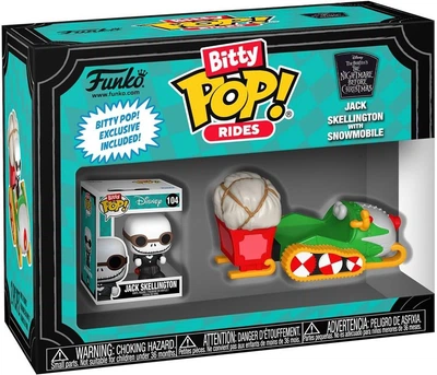 Набір фігурок Bitty Pop! Ride — Джек Скеллінгтон і снігохід — Disney: THE NIGHTMARE BEFORE CHRISTMAS — JACK SKELLINGTON & SNOWMOBILE #83624