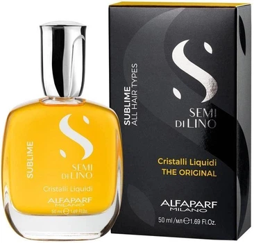 Жидкие кристаллы для защиты и восстановления волос Alfaparf Semi Di Lino Sublime Cristalli Liquidi 50 мл