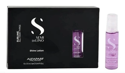 Лосьон для ухода и блеска волос Alfaparf Semi Di Lino Sublime Illuminating Shine Lotion 12 шт * 13 мл