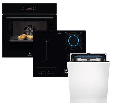 Комплект Духова шафа електрична Electrolux LOE8F38Z + Варильна поверхня комбінована Electrolux KDI641723K + Посудомийна машина Electrolux EEM48221L