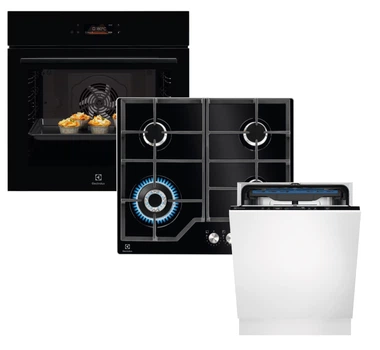Комплект Духова шафа електрична Electrolux LOE8F38Z + Варильна поверхня газова Electrolux KGG64362K + Посудомийна машина Electrolux EEM48221L