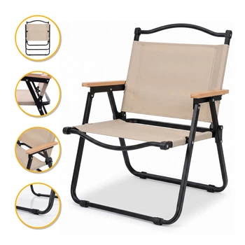 Туристическое кресло для отдыха LEOBRO до 120 кг раскладное Camp Beige M (LB-1071) раскладное Camp Beige M (LB-1071)