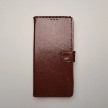 Чехол книжка Idewei для Xiaomi Redmi 9C коричневый