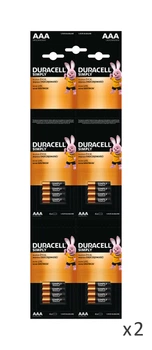Набор Батарейки алкалиновые Duracell Simply AAA 1.5V LR03 набор 4х4 шт (29931) (5000394130241) 2 упаковки
