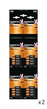 Набор Батарейки алкалиновые Duracell Simply AA 1.5V LR06 набор 4х4 шт (29733) (5000394129825) 2 упаковки