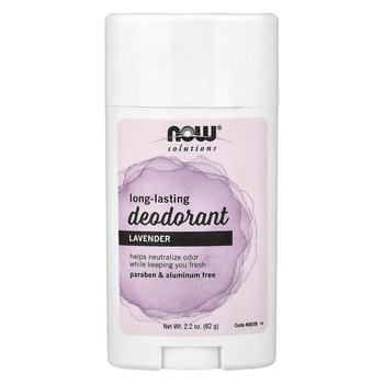 Дезодорант-олівець NOW Foods "Long-Lasting Deodorant Stick тривалої дії, аромат Лаванди (62 м)
