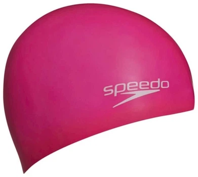 Шапка для плавания Speedo силиконовая розовая детская головной убор для плавания для детей