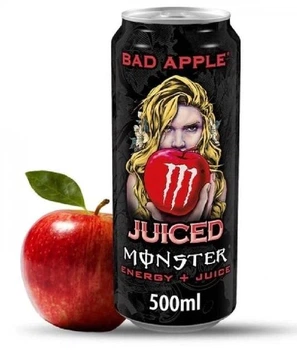 Энергетик Monster Energy Juice Bad Apple 500 мл - яблочный вкус, без сахара (0002815)