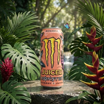 Энергетик Monster Energy Juiced Monarch 500 мл - тропический вкус, без сахара (0002818)