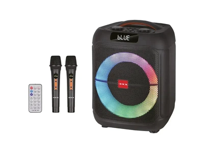 Акустична переносна колонка ZXX-1745 60Вт 2*8" TWS/FM/USB/TF/BT/LED/ДК/2MIC