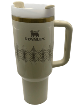 Термос термокружка Stanley Quencher H2.0 Tumbler из нержавеющей стали Champagne Ivory Gold 1,18 л KT7001971