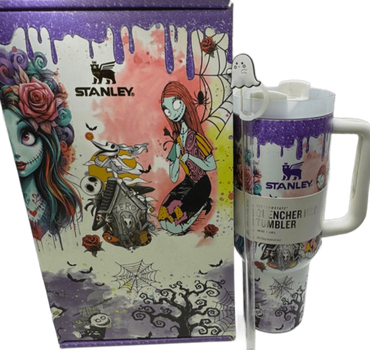 Термос термокружка Stanley Quencher H2.0 Tumbler из нержавеющей стали Halloween Ghost Tumbler Set 1,18 л KT7001970