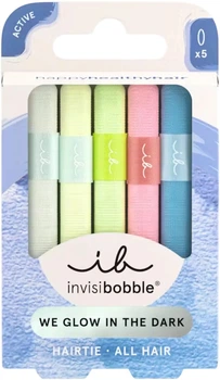 Резинка-браслет для волос invisibobble Hair Tie Glow In The Dark 5 шт (4063528102621)