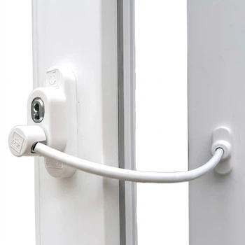 Детский замок на окна Penkid Safety Lock 550 с тросом белый замок для безопасности окон в детской комнате блокиратор