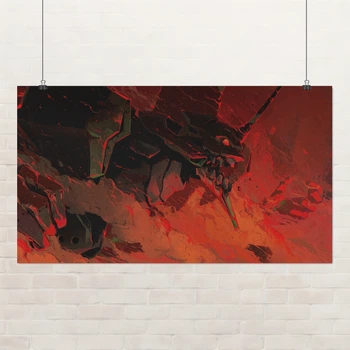 Постер Евангелион, Neon Genesis Evangelion, EVA Unit 01, аниме, A3 24×42 см (id5044)