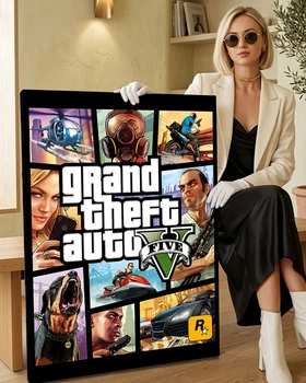 Картина на полотні оригінальний подарунок - «GTA V» - 30х40 см