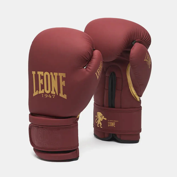 Рукавички боксерські Leone GN059X BORDEAUX ED розмір 12 унцій, бордові