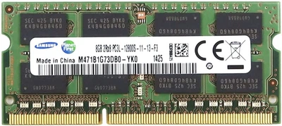 Оперативна пам'ять Samsung SODIMM DDR3L-1600 8192MB PC3L-12800 (M471B1G73DB0-YK0)