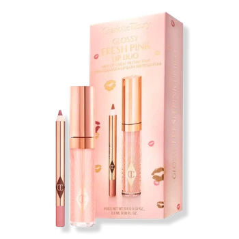 Charlotte Tilbury Glossy Pink Lip Duo Набір (lip liner/0.8g + lip gloss/2.6ml)
