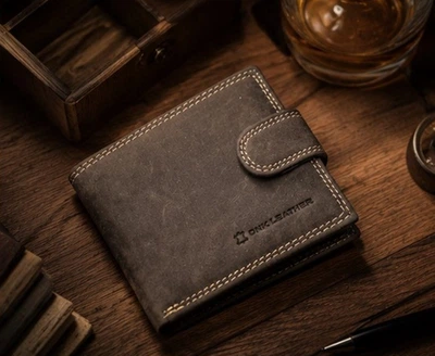 Гаманець чоловічий шкіряний DNK Leather DNK-N0035L-CHM коричневий