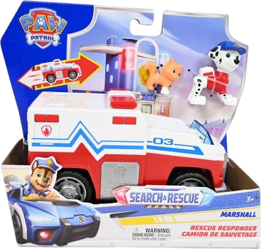 Zestaw do gry Spin Master Psi Patrol Ratunek i poszukiwania Marschall 6074776 (681147095625)