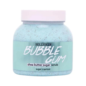 Сахарный скраб для тела Hollyskin Shea Butter Sugar Scrub Bubble Gum с ароматом жвачки 300 мл