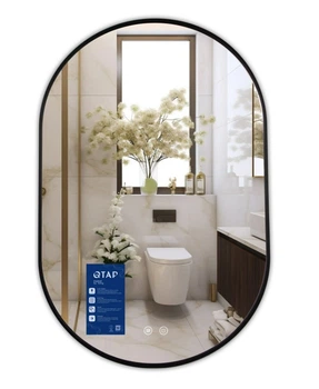 Зеркало Qtap Scorpio (SC1) 600x900 мм, овальное, с LED-подсветкой Touch QTSC600900