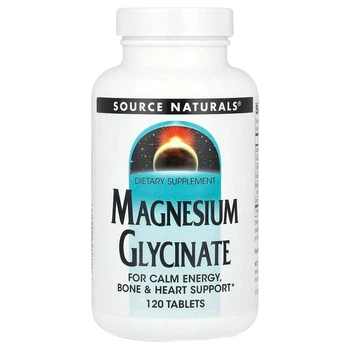 Гліцинат магнію Source Naturals (Magnesium Glycinate) 120 таблеток SNS02891