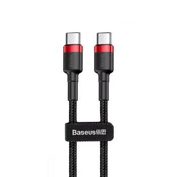 Кабель Baseus Cafule USB Type-C 3A 60W 2.0 м Black/Red