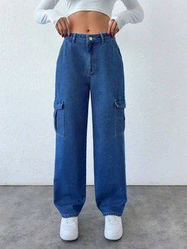 Джинсы Shein sz2311270203091020 34 синие (100009739)