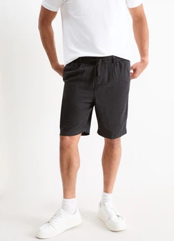 Шорты из льна C&A 22164971c29 XXL черные (100010317)