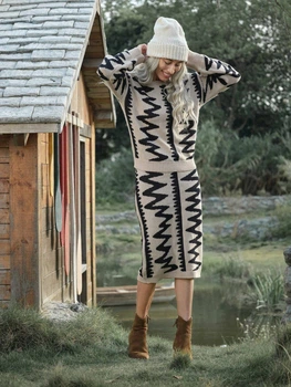 Костюм (светр, спідниця) Shein sz2410119079768779 M комбінований (100009804)