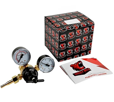 Редуктор баллонный Grizzly Weld АР40 / У30 (6/9 мм, 0.8 МПа, 20 МПа) аргоновый (26996)
