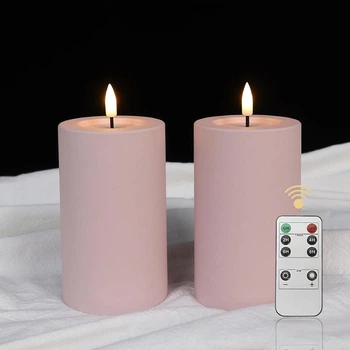 LED свічки декоративні LUCOZA 5" 2 шт. з таймером і пультом керування
