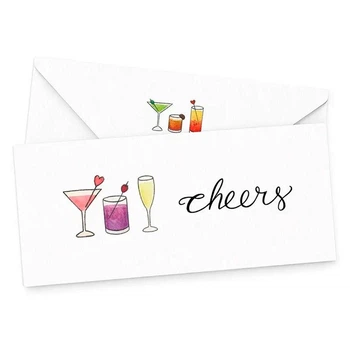 Подарочный конверт FunMi "Cheers" белый 22509