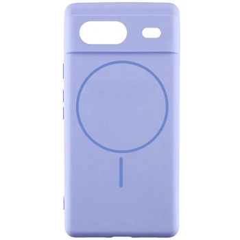 Чехол Silicone Cover Lakshmi Full Camera (AA) with Magnetic Fit для Google Pixel 7a Сиреневый / Dasheen